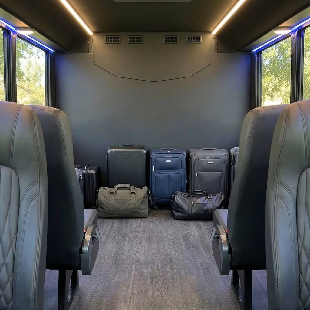bella vista 20 passenger minibus luggage area