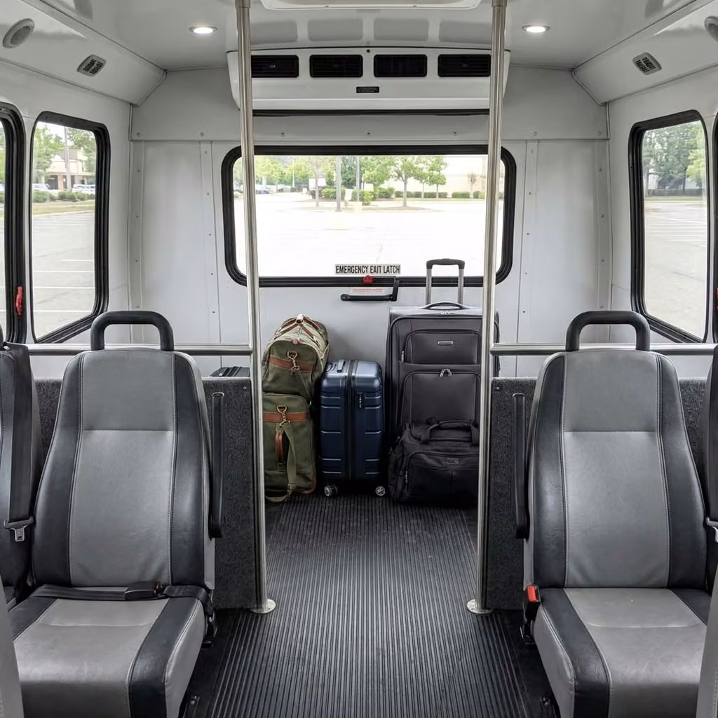 bella vista 28 passenger minibus luggage area