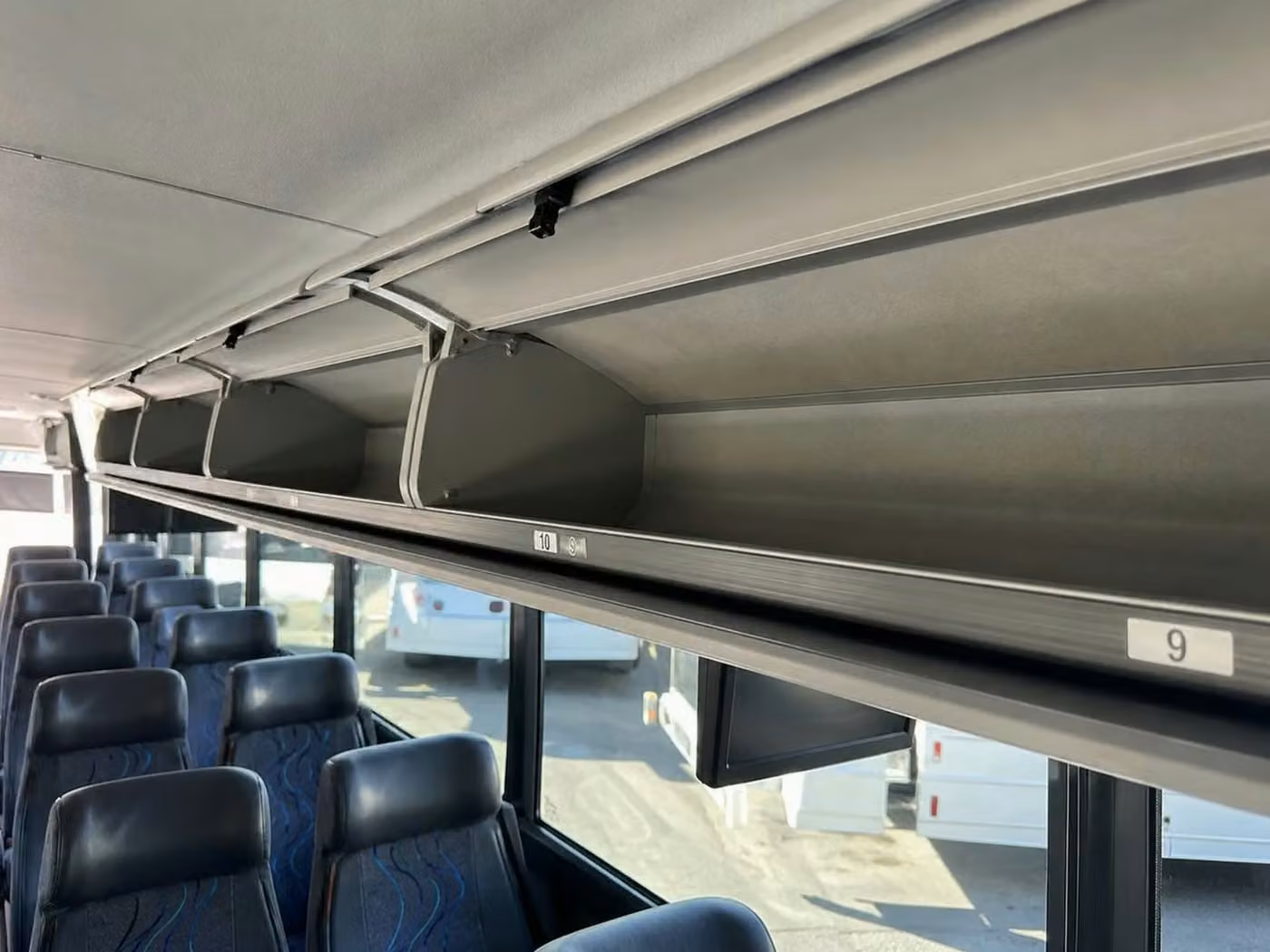 bella vista 28 passenger minibus overhead storage