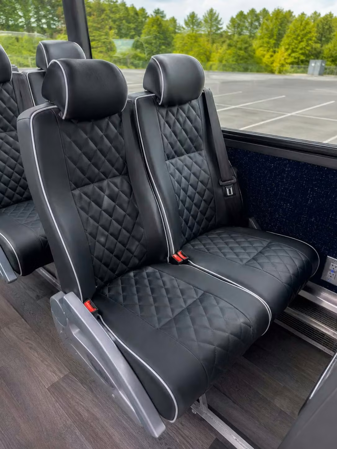 bella vista 56 passenger charter bus reclining seats
