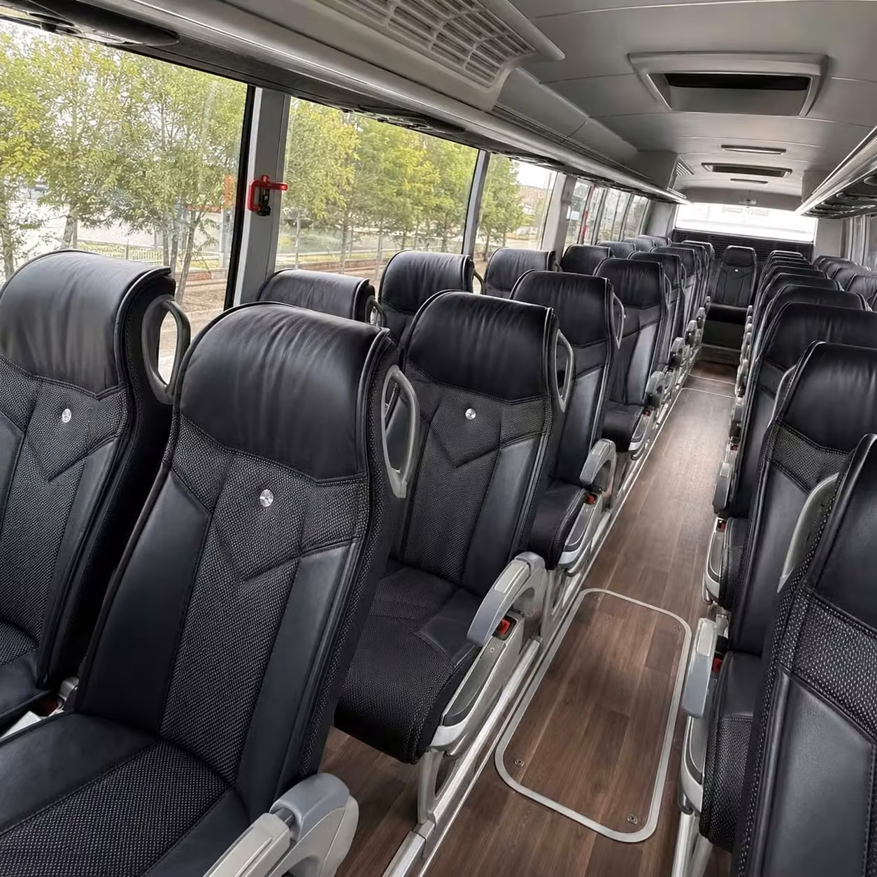 bella vista charter bus interior 2