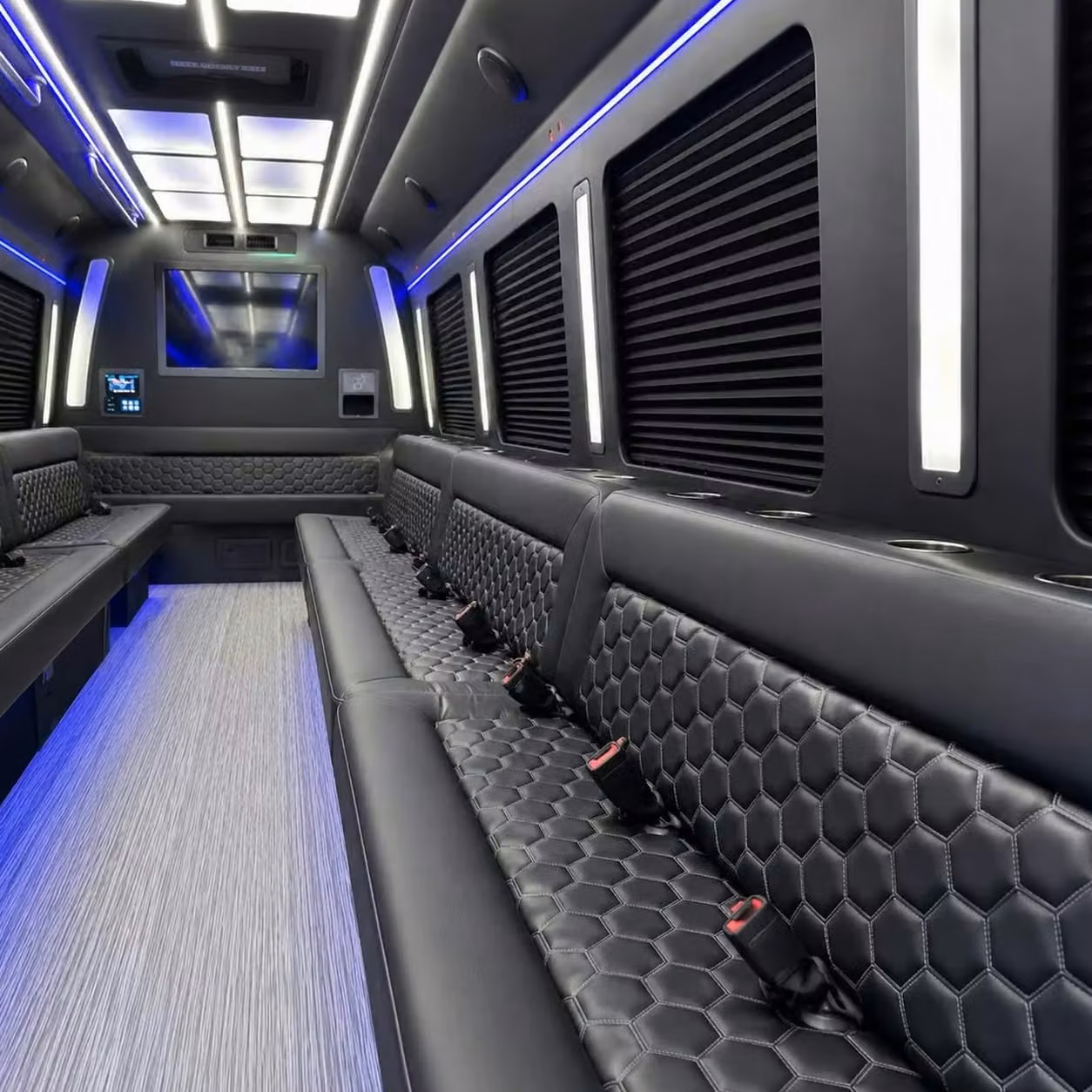 bella vista party bus party lighting