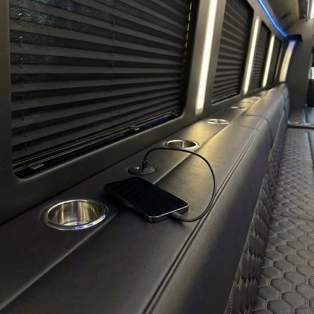 bella vista party bus usb charging