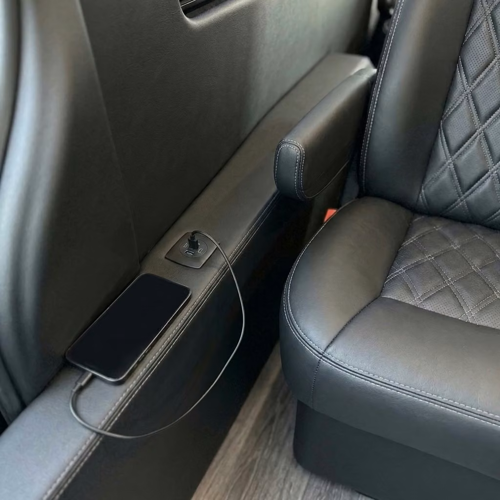 bella vista sprinter van rental with driver usb charging