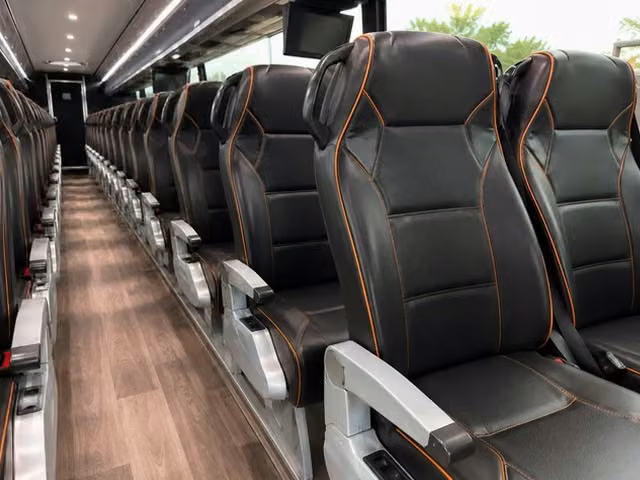 bella vista charter bus interior